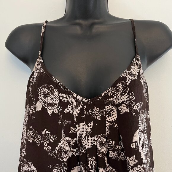 Urban Outfitters Silence + Noise Floral Silk Cami Tank Top, Size Small - Picture 3 of 10